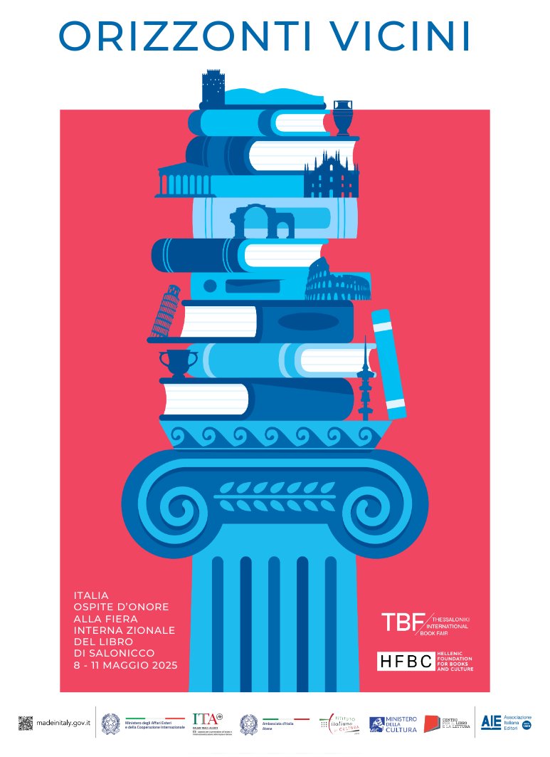 🇮🇹Italy Guest of Honour at the 🇬🇷Thessaloniki International Book Fair 2025! Press release at: iicatene.esteri.it/it/news/dall_i…