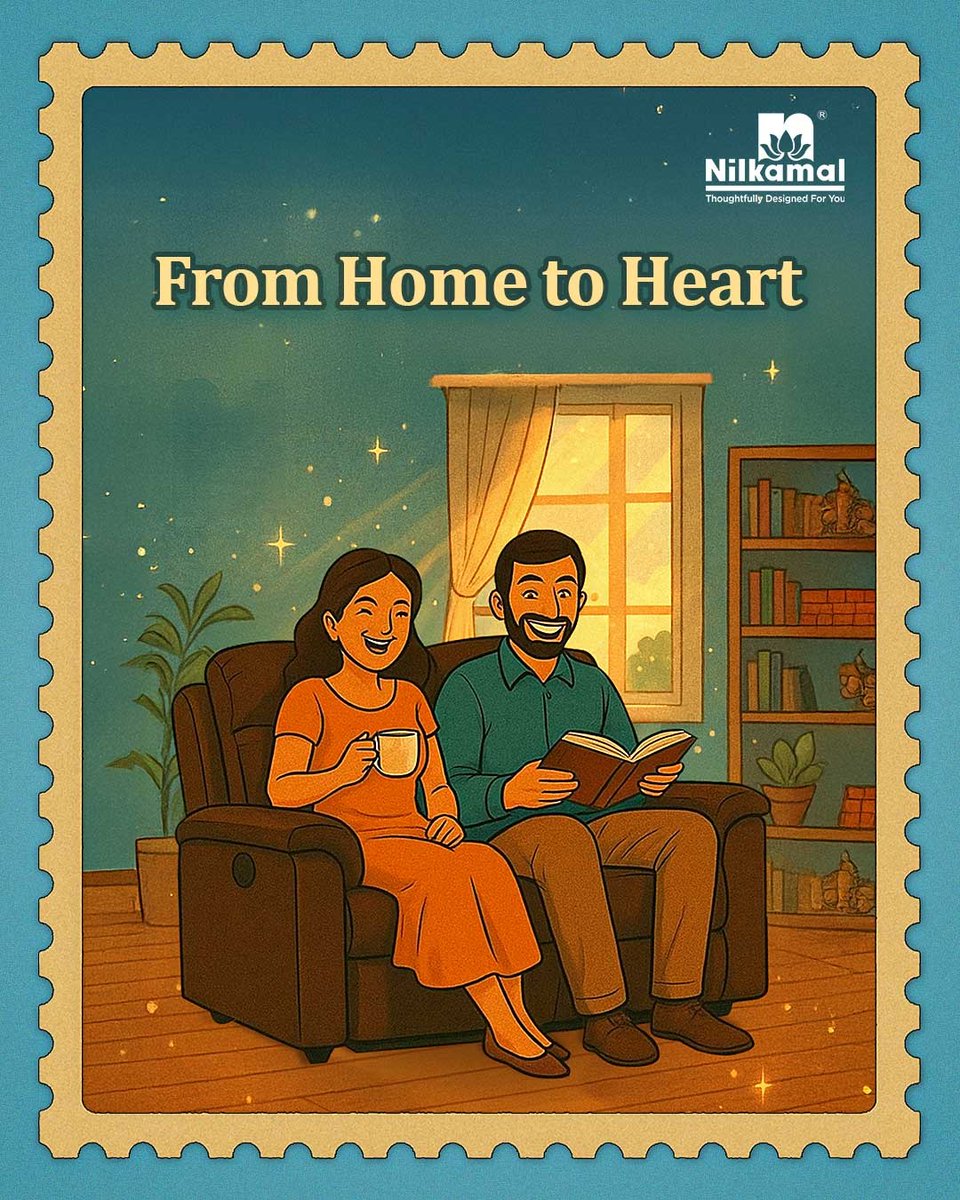 Love, sealed &amp; stamped - right here on this sofa.
When comfort turns into connection, it’s Nilkamal.

#Nilkamal #stampverse #ghibli #ai #chatgpt #furnitureIndia #trend #viral #socheers #socialmediadissect #vintagestamp

#Nilkamal #FurnitureForEveryVibe