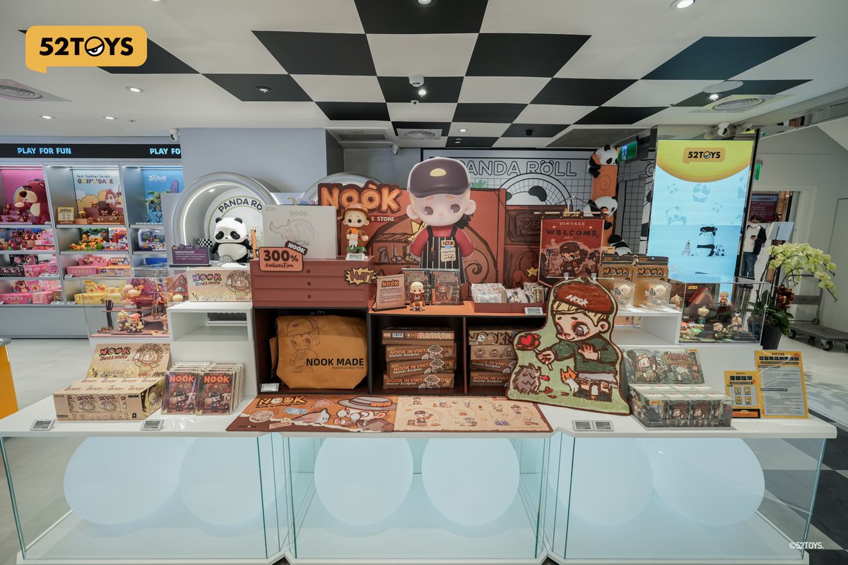 52ToysCandyBox's tweet photo. 📷52TOYS TAIPEI SOGO (Zhongxiao Branch) STORE GRAND OPENING 🎉🎉🎉 Meet your favorite 52TOYS characters at Taipei SOGO Department Store Zhongxiao Branch.  #52TOYS #NOOK #PandaRoll https://t.co/3Hb03CnRa7