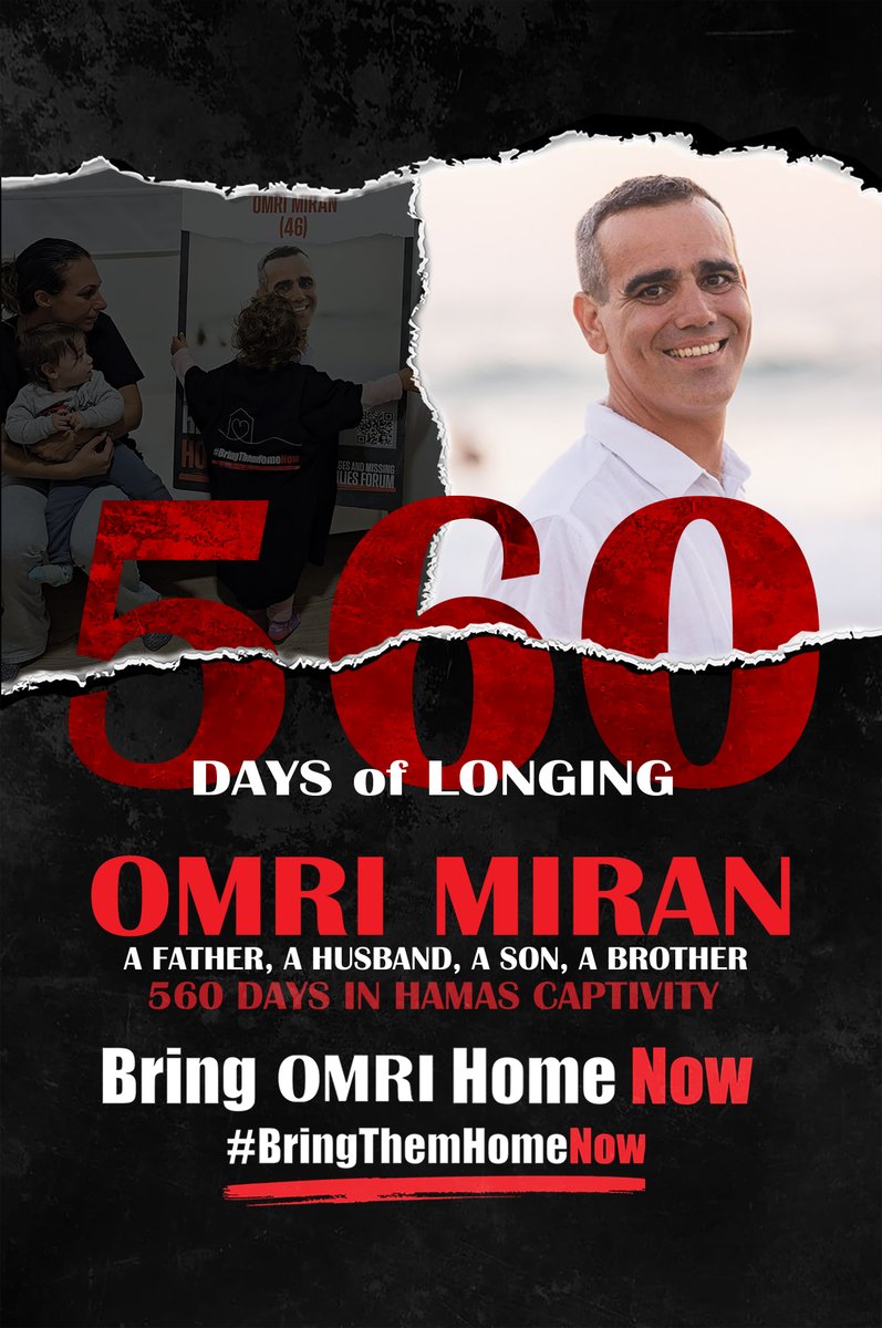 היום הוא היום ה-560 שעמרי שלי בשבי. 560 לילות שאני מרדימה את הילדות לבד, 560 בקרים שהן מתעוררות בלי אבא שלהן. 560 ימים מאז ניצלנו ועמרי נחטף. 560 ימים של חוסר ודאות, של כאב, של מאבק בלתי נגמר.

היום גם ערב פסח שני—חג של הזדמנות שנייה. ולי עובר בגוף רק דבר אחד: שנה עברה מאז אותו