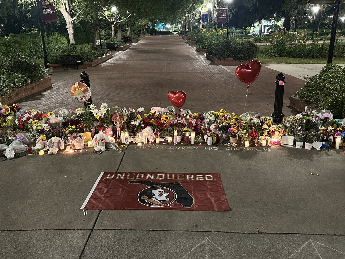 Caleb Califano WPBF (@calebcalifanotv) on Twitter photo Students still making their way to this memorial here on the campus of Florida State. Classes are cancelled today after yesterday’s shooting. <a href="/WPBF25News/">WPBF 25 News</a> Students still making their way to this memorial here on the campus of Florida State. Classes are cancelled today after yesterday’s shooting. <a href="/WPBF25News/">WPBF 25 News</a>