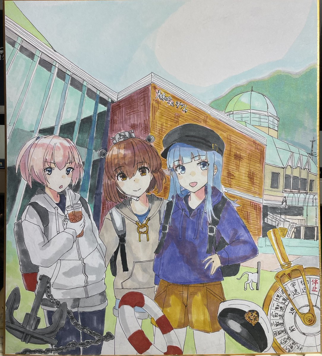 不知火(艦これ) ,雪風(艦これ) 「もう完成でええやろ… 」|夕翔 (ゆうしょう)のイラスト