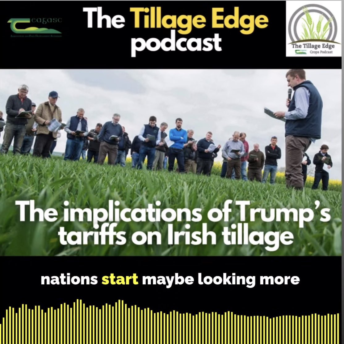 The Trump Effect! 🇺🇸
Super interesting listen this week on <a href="/teagasc/">Teagasc</a> the Tillage Edge podcast as Michael Hennessy is joined by Professor Michael Wallace, economist of agriculture and food in UCD, to discuss the potential effects of these global trade developments on the Irish