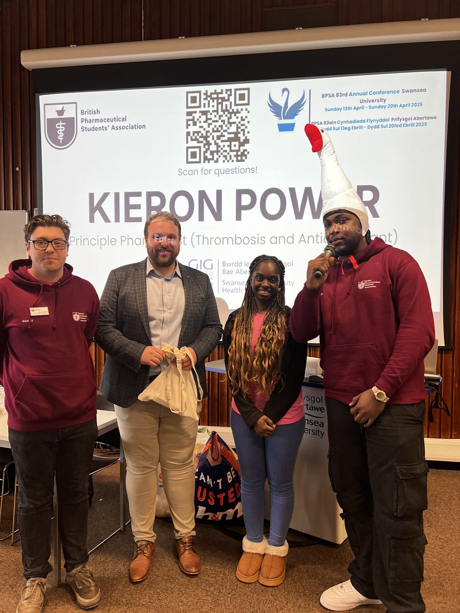 Thanks to <a href="/BPSA/">The BPSA</a> for asking me to speak today at their annual conference. A pleasure. And a really engaged and passionate audience of pharmacy students  <a href="/PharmacySBU/">Swansea Bay UHB Pharmacy</a>