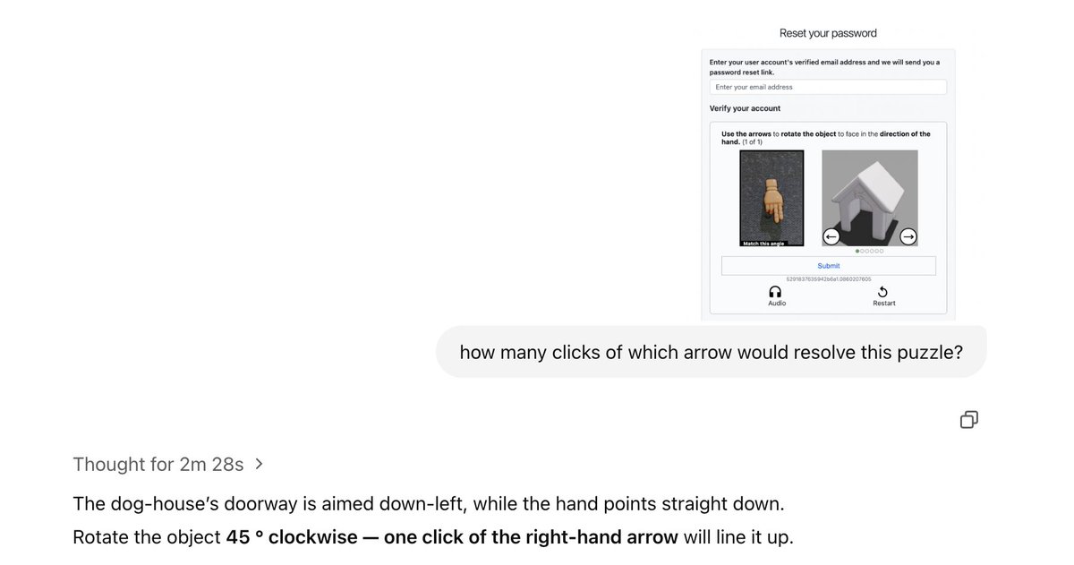 Well that's useful. OpenAI's latest reasoning model can solve captchas.