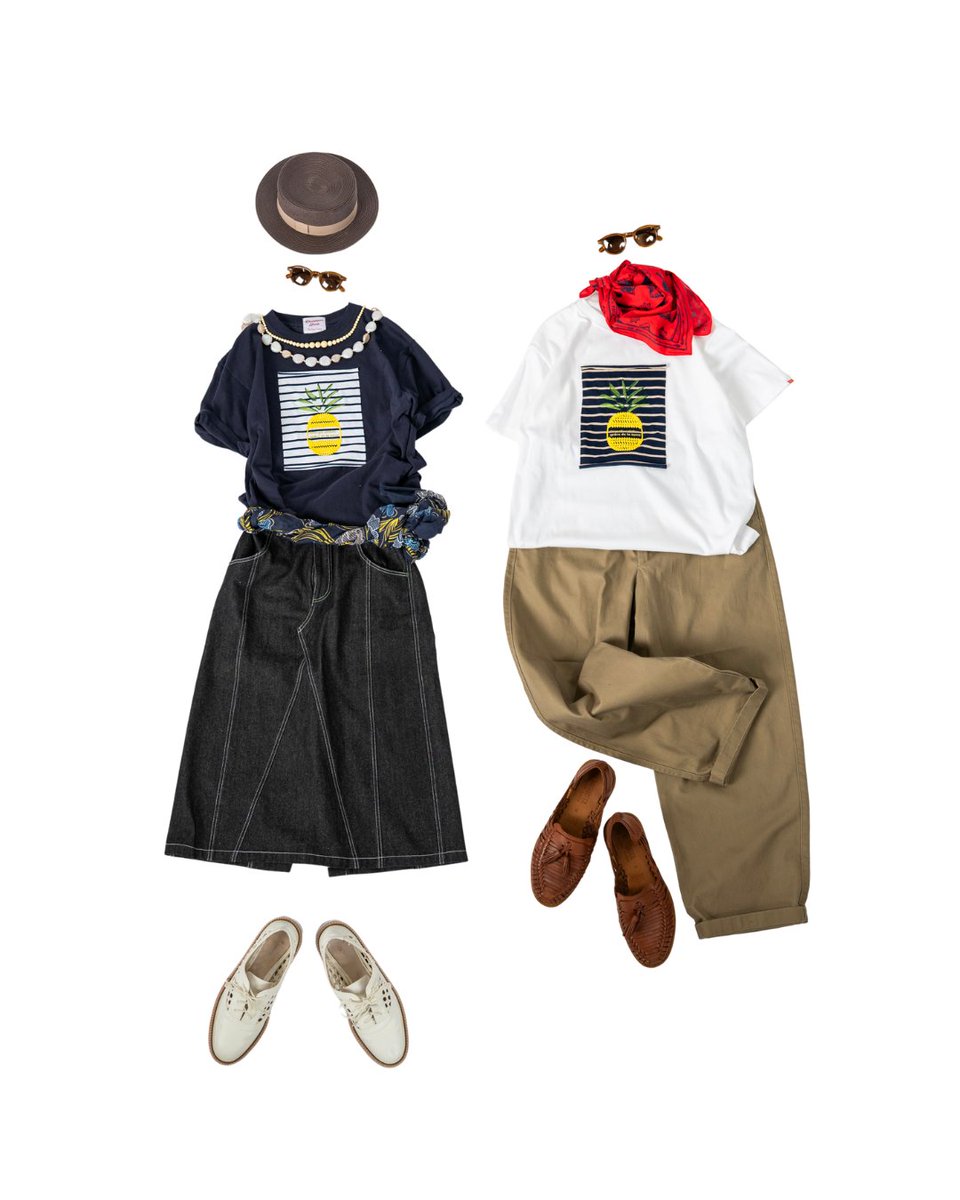 kawatanishirt's tweet photo. NEW✨
一枚でもサマになる、ユニークなパイナップルの刺繍をあしらったTシャツが登場♪
遊び心とクオリティの両方が詰まった
夏のマストアイテムです♪

📷[#パイナティ (#PineappleTshirt)]
color: ホワイト / ネイビー
size: S / M / L / XL

#河谷シャツ #河谷シャツ25SS #Detail https://t.co/B5t3WD9HQq