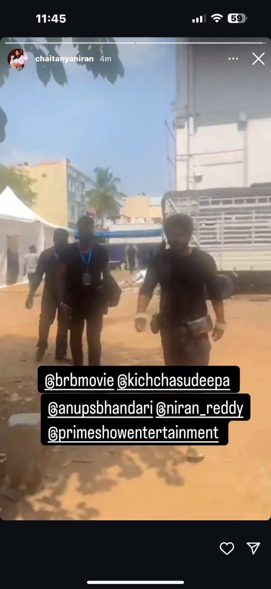 BRB sets ! Uploaded by <a href="/Chaitanyaniran/">Chaitanya Reddy</a> ma’am via Instagram. 
BRB shoot in full swing 🔥
#BRBFirstBlood <a href="/brbmovie/">brbmovie</a>