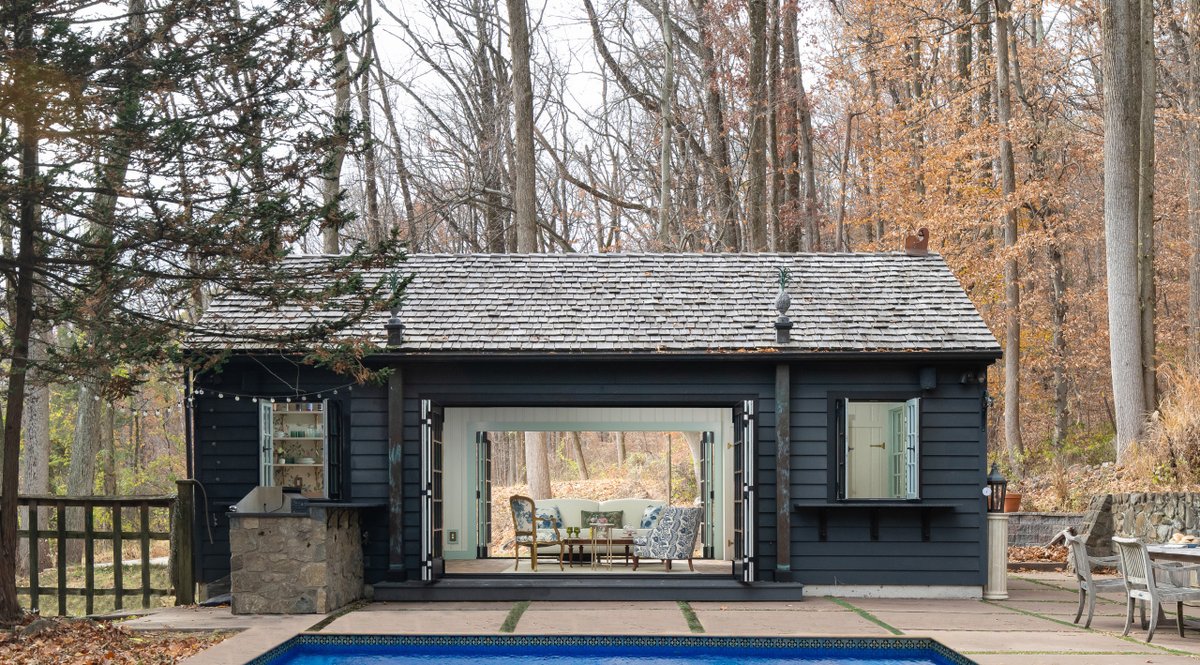 A once-moody pool house now flourishes with natural light, thanks to the visionary work of Bucks County's Armitage Interiors. 

The space captivates with plenty of custom details that bring the space alive—a study in refined transformation. Tour now:

bit.ly/4jkeUwY