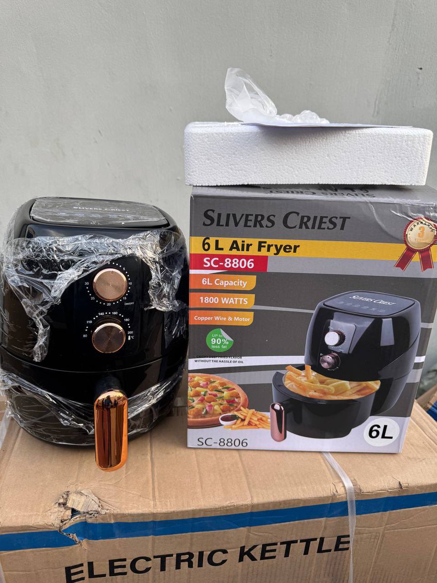 JenieCollection's tweet photo. 6L Sliver Air Fryer( Manual)
Price; 60k
Location; Lagos but nationwide delivery 🚚 

@_DammyB_ @yay_tunes @claraojohn https://t.co/1Tg8eNT4ZD