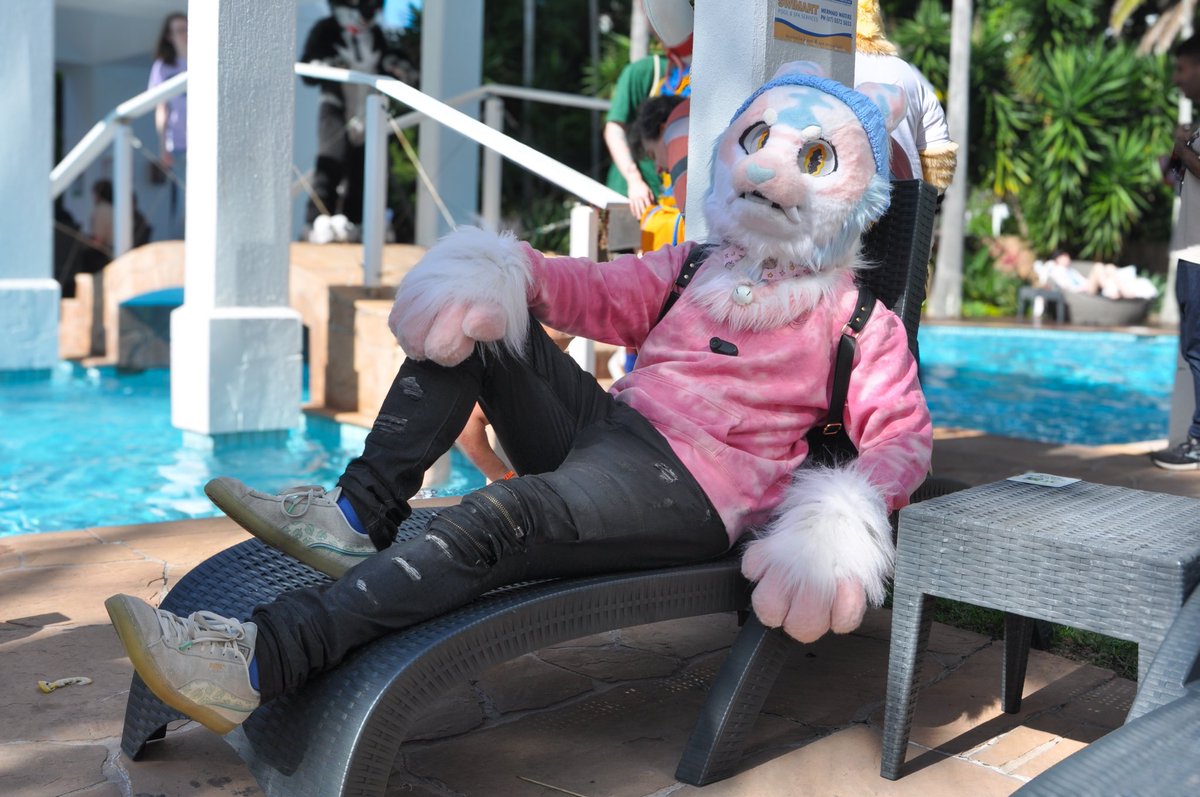 Nothing but good vibes this #FursuitFriday ☀️😎

📸: <a href="/GoodieDerg/">Goodie</a>