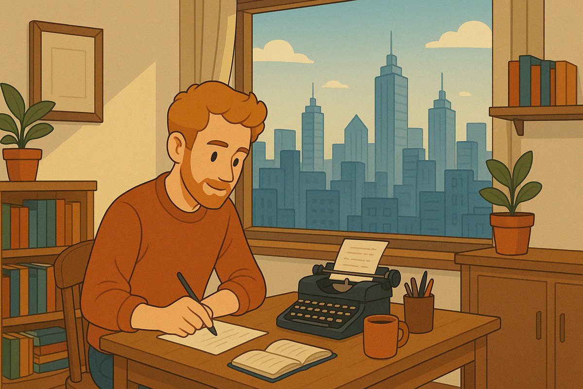 medavidruby's tweet photo. And this is what I look like as an author writing away for @McFarlandCoPub in New York City… according to @ChatGPTapp https://t.co/cfA5fcGARj