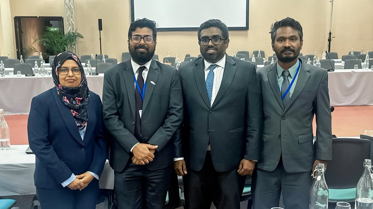 MFAORmv's tweet photo. A successful 29th Session of the Indian Ocean Tuna Commission (#IOTC) concluded yesterday in La Réunion. The #Maldives successfully led the adoption of 3 key proposals:
✅ Skipjack tuna catch management
✅ Comprehensive shark conservation measure
✅ establishing an institutional linkage with the #BBNJ Agreement
Grateful to IOTC members, especially South Africa, Australia, Pakistan and Japan for their collaboration ! 🇿🇦 🇵🇰 🇦🇺 🇯🇵
