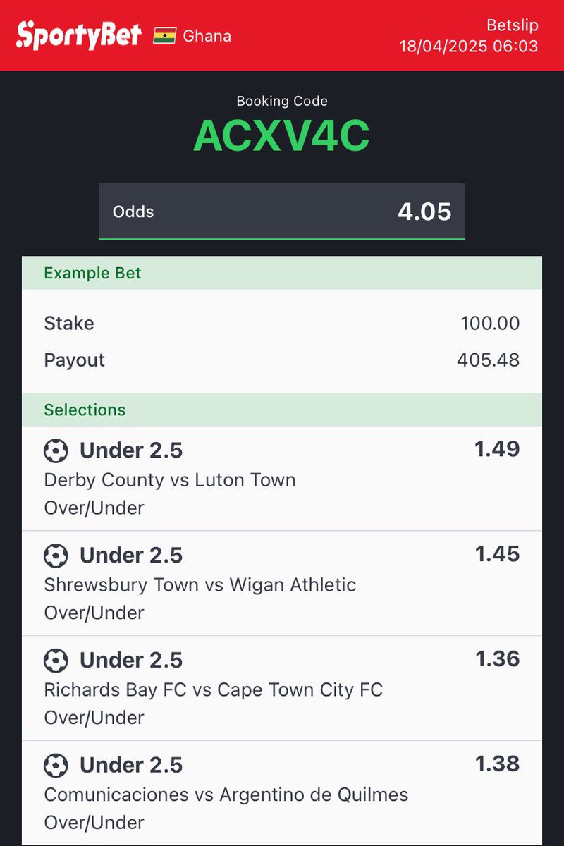 TNiceboi's tweet photo. 4+odds

#football #gamer #winning #SportsGambling #SportsBettingX #SportyBet https://t.co/XTBQk1EH4W