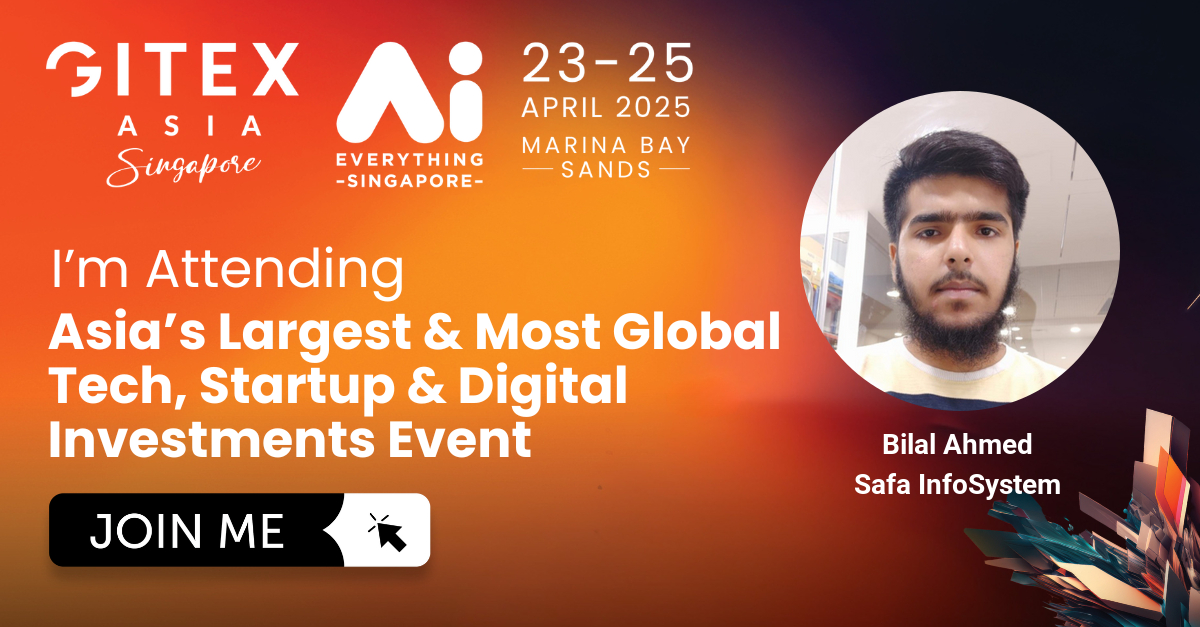 Bilal Ahmed (@bilalahmeduad) on Twitter photo I'm excited to attend GITEX ASIA x AI Everything Singapore on 23-25 April 2025. Let's meet up there!
<a href="/gitexasia/">GITEX ASIA</a> <a href="/marinabaysands/">Marina Bay Sands</a> <a href="/GITEX_GLOBAL/">GITEX GLOBAL</a> <a href="/GITEXAfrica/">GITEX AFRICA</a> <a href="/GITEXEUROPE/">GITEX EUROPE</a> <a href="/AiEverythingGBL/">AiEverythingGlobal</a> <a href="/SingaporeMDDI/">MDDI Singapore</a>
#AIEVERYTHINGSINGAPORE #GITEXGLOBAL #GITEXASIA #GITEX I'm excited to attend GITEX ASIA x AI Everything Singapore on 23-25 April 2025. Let's meet up there!
<a href="/gitexasia/">GITEX ASIA</a> <a href="/marinabaysands/">Marina Bay Sands</a> <a href="/GITEX_GLOBAL/">GITEX GLOBAL</a> <a href="/GITEXAfrica/">GITEX AFRICA</a> <a href="/GITEXEUROPE/">GITEX EUROPE</a> <a href="/AiEverythingGBL/">AiEverythingGlobal</a> <a href="/SingaporeMDDI/">MDDI Singapore</a>
#AIEVERYTHINGSINGAPORE #GITEXGLOBAL #GITEXASIA #GITEX