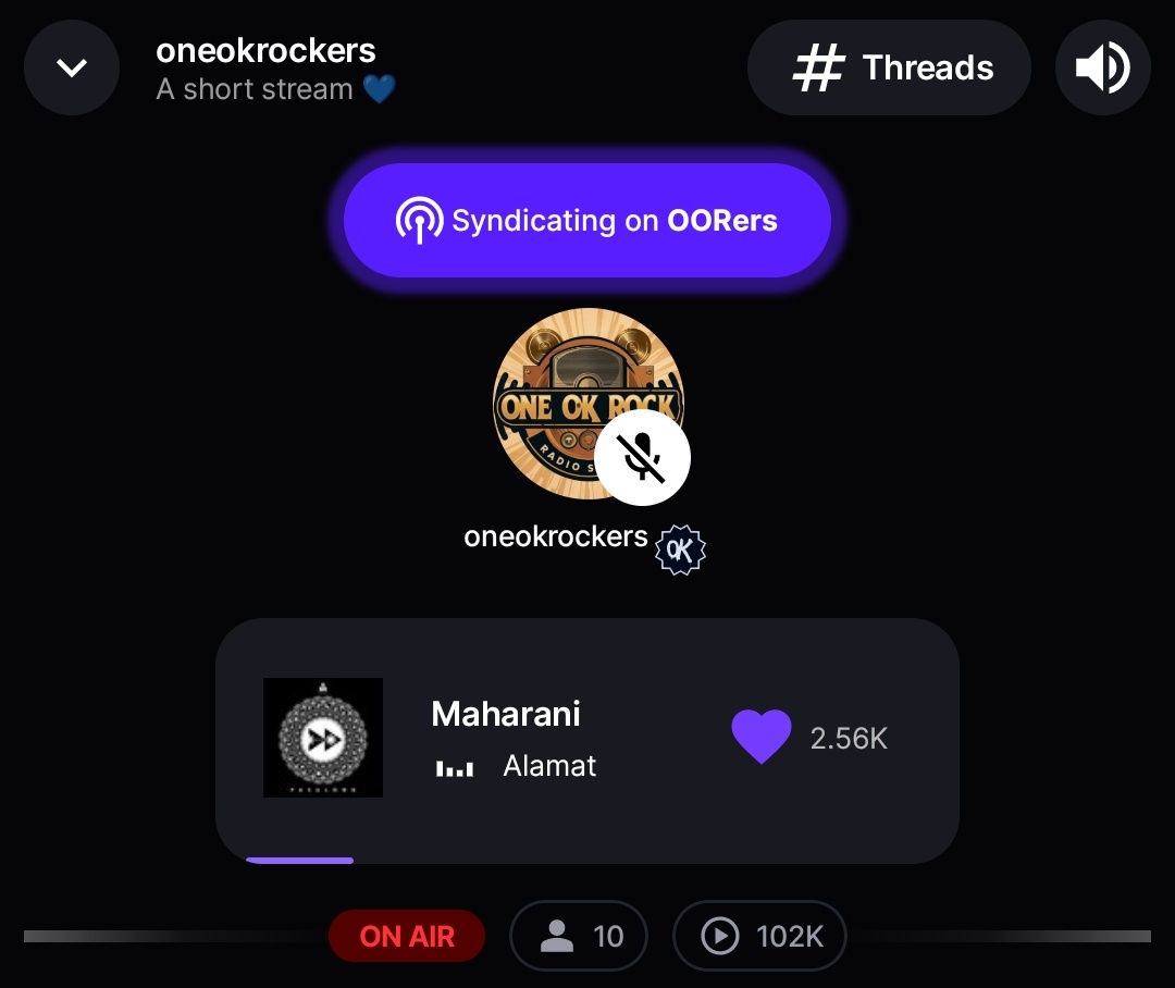 Maharani in OORers channel 😍

Thank you for playing my request, DJ!