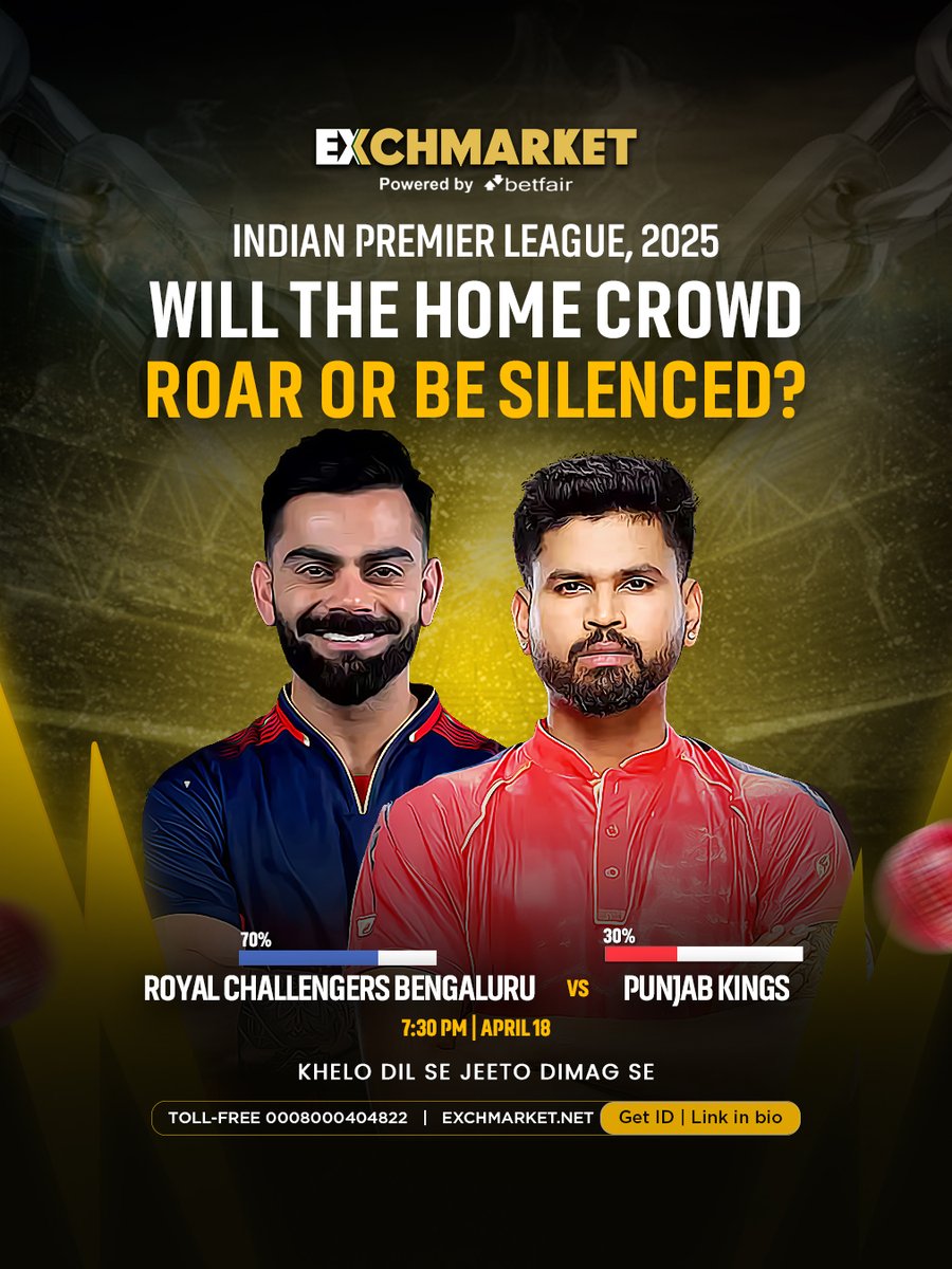 Exch_Market's tweet photo. 🏏𝙏𝙝𝙚 𝙨𝙩𝙖𝙠𝙚𝙨 𝙖𝙧𝙚 𝙝𝙞𝙜𝙝! 𝙍𝘾𝘽 𝙖𝙣𝙙 𝙋𝘽𝙆𝙎 𝙘𝙡𝙖𝙨𝙝 𝙞𝙣 𝙖 𝙩𝙝𝙧𝙞𝙡𝙡𝙞𝙣𝙜 𝙄𝙋𝙇 𝙚𝙣𝙘𝙤𝙪𝙣𝙩𝙚𝙧!💥

💸Get5️⃣% real cash with your first deposit 
💫Grab Your Free🆔https://t.co/yeYksTacDa

#IPL2025 #IPLUpdate #RCBvsPBKS #PBKSvsRCB #viratkholi #BCCI https://t.co/ZSWtQBT6sS