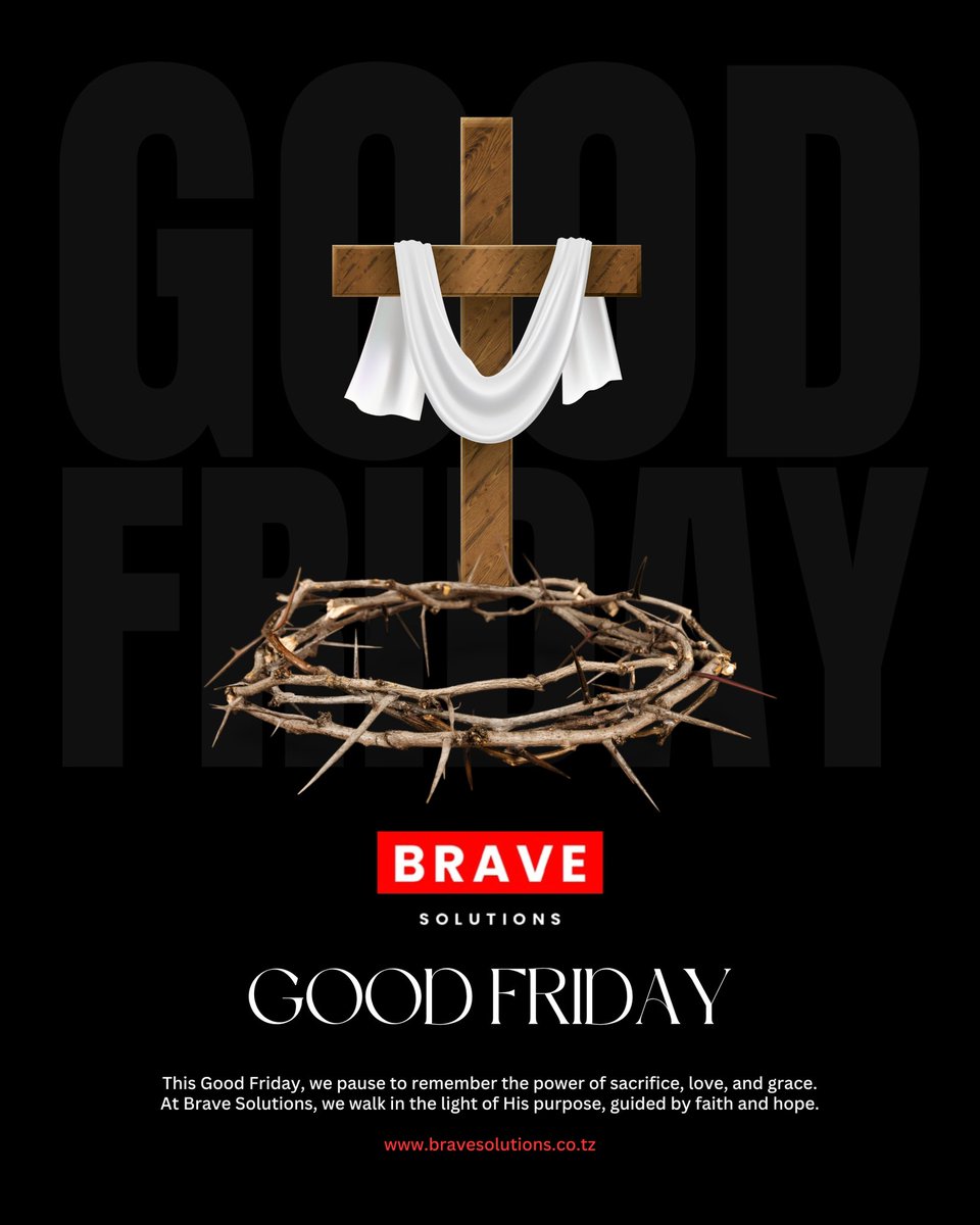 brave_solution's tweet photo. This Good Friday, we pause to remember the power of sacrifice, love, and grace. At Brave Solutions, we walk in the light of His purpose, guided by faith and hope.

#GoodFriday #BraveSolutions #GraceDrivenDays https://t.co/tBozZgPGQa