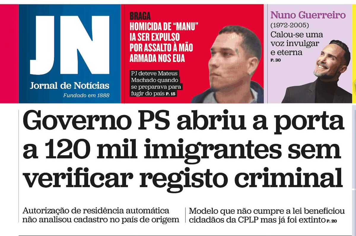 Ao cuidado de quem interessar. Aconselho a que, pelo menos, pensem bem em quem votar nas próximas eleições. Esta permissividade criminosa tem responsáveis. Nem preciso de dizer quem são, a notícia é clara.