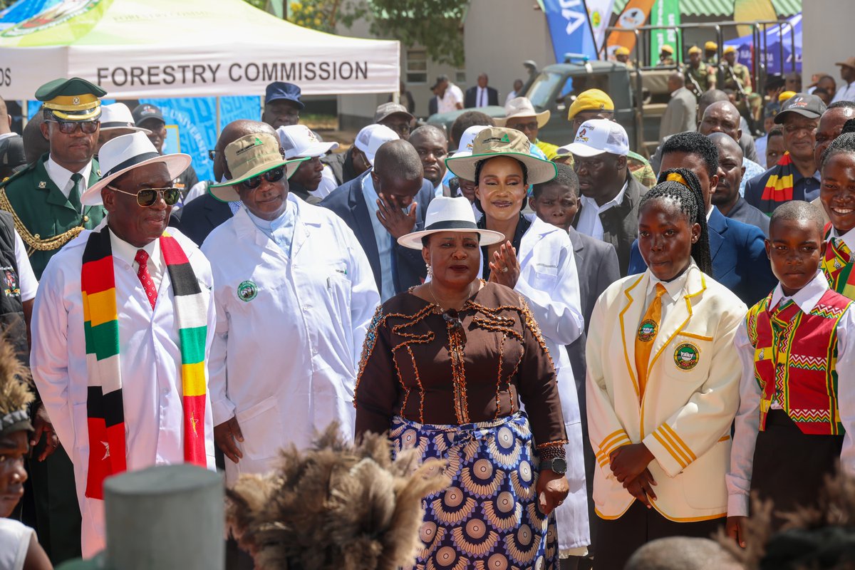 President of Zimbabwe (@edmnangagwa) on Twitter photo Together with the First Lady <a href="/ZimFirstLady/">First Lady of Zimbabwe 🇿🇼</a>, I attended the 45th Independence Children’s Party at Nyamuroro Secondary School, celebrating with our youth and honouring our nation’s past and future. #ZimAt45 #Zimbabwe Together with the First Lady <a href="/ZimFirstLady/">First Lady of Zimbabwe 🇿🇼</a>, I attended the 45th Independence Children’s Party at Nyamuroro Secondary School, celebrating with our youth and honouring our nation’s past and future. #ZimAt45 #Zimbabwe