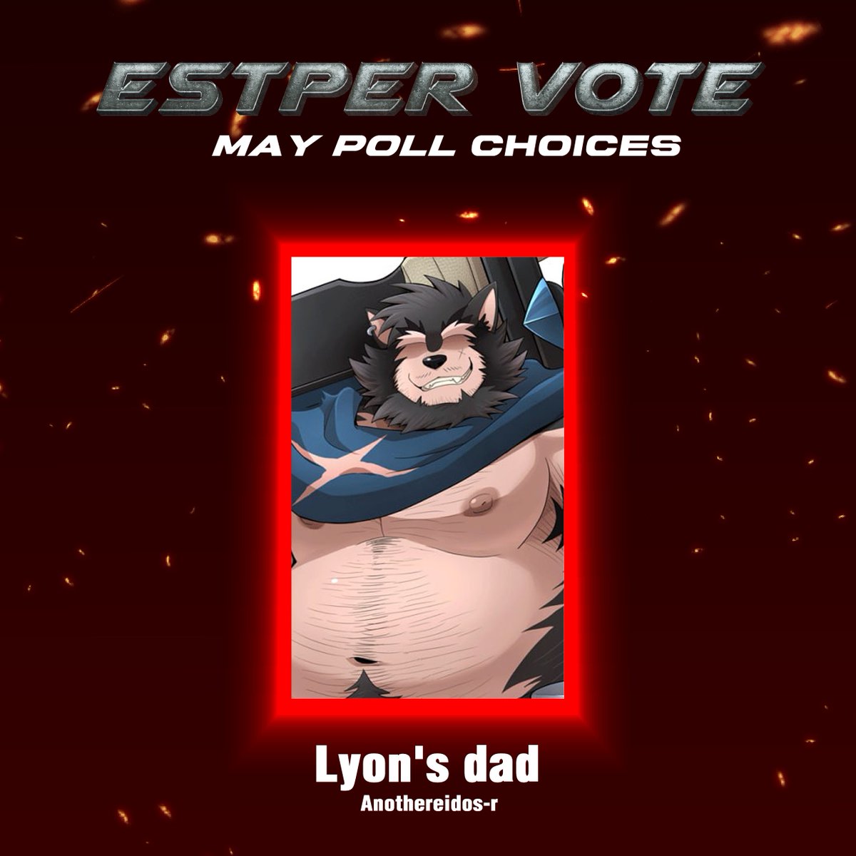 May 2025 Winner!

May 2025 Reward is "Lyon's Dad" From "Anothereidos-r"

[About the April Reward it will be send at 5th of May]