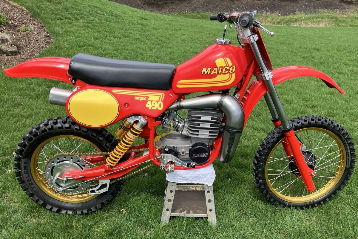 Zack_Slater8's tweet image. #Maico Motorcycle (490) 2-Stroke Mega2 1981🏁 
bringatrailer.com/listing/1981-m…