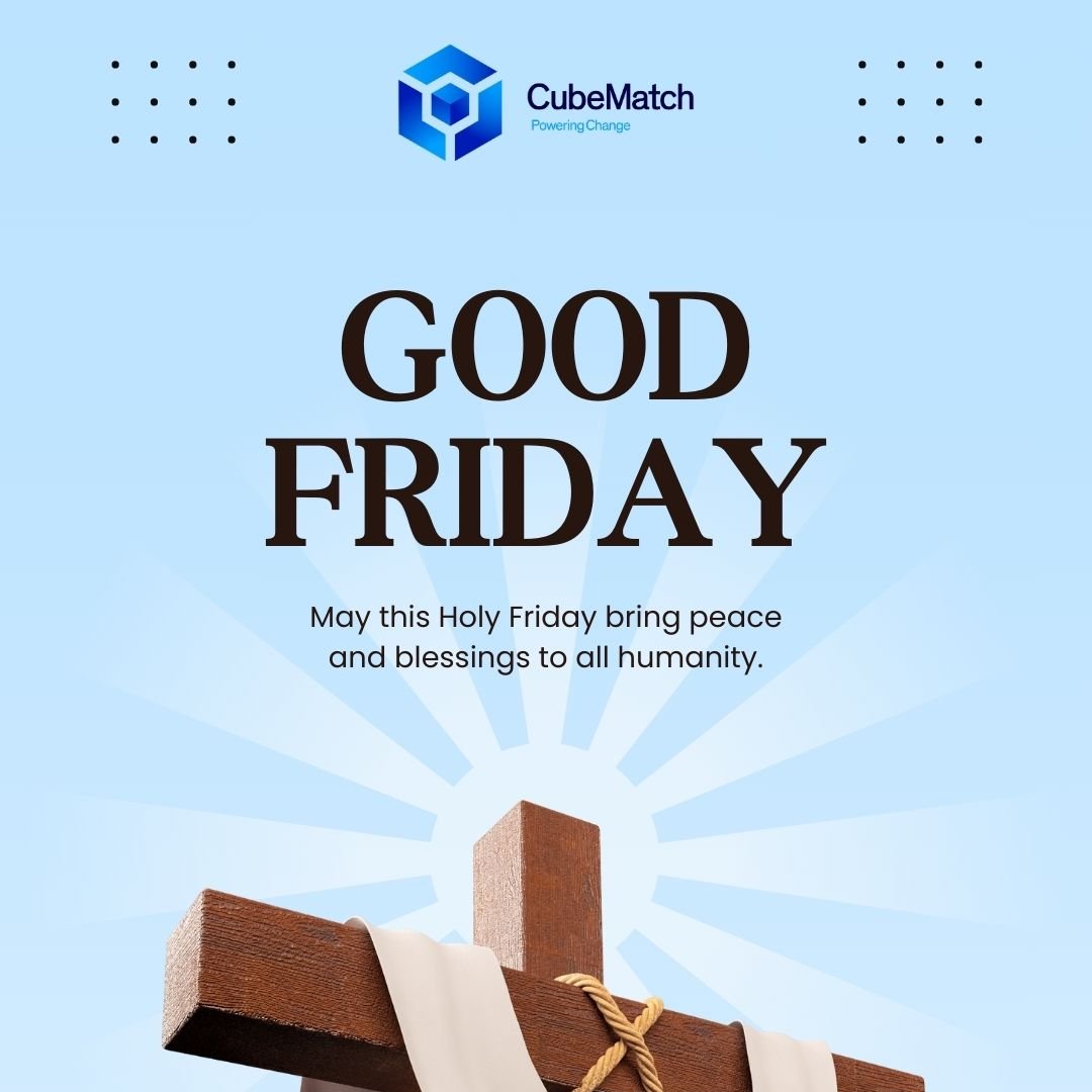 cubematch_India's tweet photo. May the hope of Good Friday fill your heart with peace and renewal. Warm wishes from the CubeMatch team https://t.co/vyyS8Piiw7
