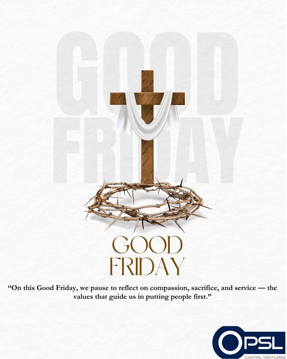 OPSLoffical's tweet photo. On this #GoodFriday, we reflect on compassion, sacrifice &amp; service. As an HR firm, we’re reminded of the power of empathy &amp; support—at work &amp; beyond. Wishing you a peaceful &amp; meaningful day. 🌿

#HRLeadership #PeopleMatter #HRWithPurpose https://t.co/MbYMZln4Wd