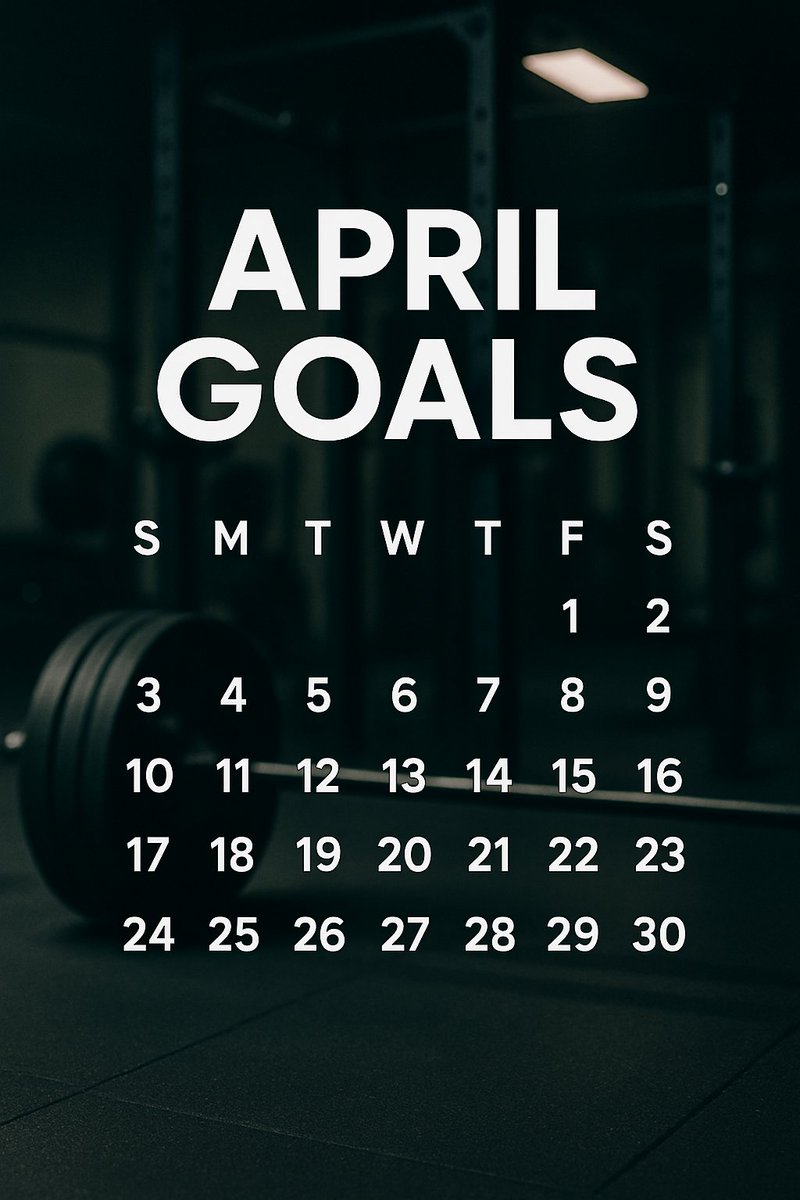 asngear's tweet photo. One week till your next PR! What’s your fitness goal for April? Share below! Follow for #GoalCheck inspo. #FitnessJourney https://t.co/8QrABnfieU