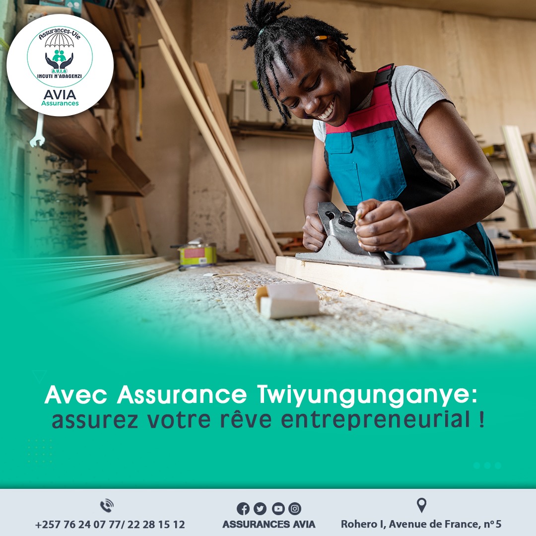 Assurez votre rêve entrepreneurial avec l'assurance Twiyungunganye.
#assurance_twiyungunganye 
#assurance_AVIA