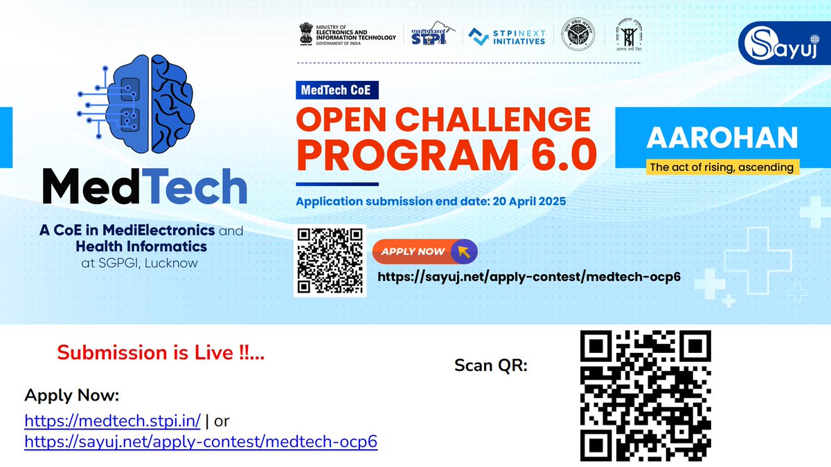 STPI MedTech CoE (@medtechcoe) on Twitter photo 🚀 A power-packed webinar was conducted for #startups, graduates & budding #entrepreneurs of <a href="/MNNITALLD/">MNNIT ALLAHABAD</a> <a href="/iihmf2022/">Innovation and Incubation Hub MNNIT Foundation</a>
📢 The session featured an outreach for #OCP6.0 by #STPI #MedTechCoE empowering #innovation & driving the next wave of #healthtech in India.
<a href="/stpiindia/">STPI</a> <a href="/arvindtw/">Arvind Kumar</a> 🚀 A power-packed webinar was conducted for #startups, graduates & budding #entrepreneurs of <a href="/MNNITALLD/">MNNIT ALLAHABAD</a> <a href="/iihmf2022/">Innovation and Incubation Hub MNNIT Foundation</a>
📢 The session featured an outreach for #OCP6.0 by #STPI #MedTechCoE empowering #innovation & driving the next wave of #healthtech in India.
<a href="/stpiindia/">STPI</a> <a href="/arvindtw/">Arvind Kumar</a>