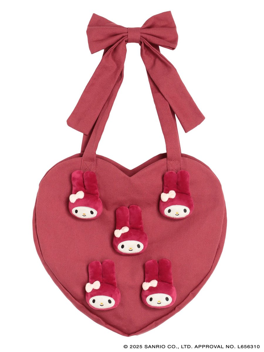 merry jenny クロミ KUROMI heart tote bag メリージェニー merry jenny 【メロクロコラボ】KUROMI heart