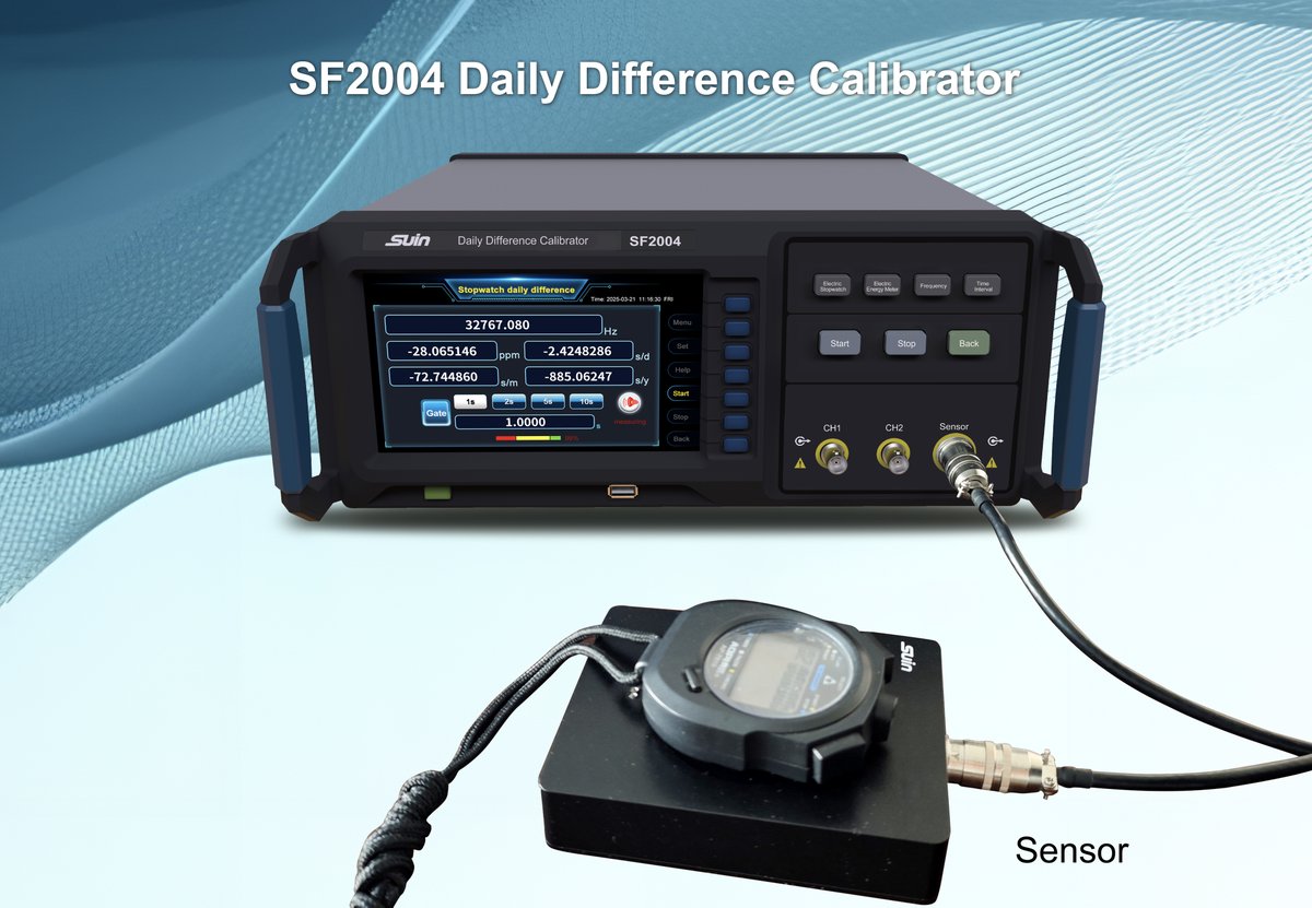 suinInstruments's tweet image. Accurate calibration, in one step! Suin SF2004 daily difference calibrator support instantaneous measurement of daily difference, monthly difference and yearly difference,equipped with touch screen to make operation easier.

#PrecisionMeasurement #CalibrationTechnology