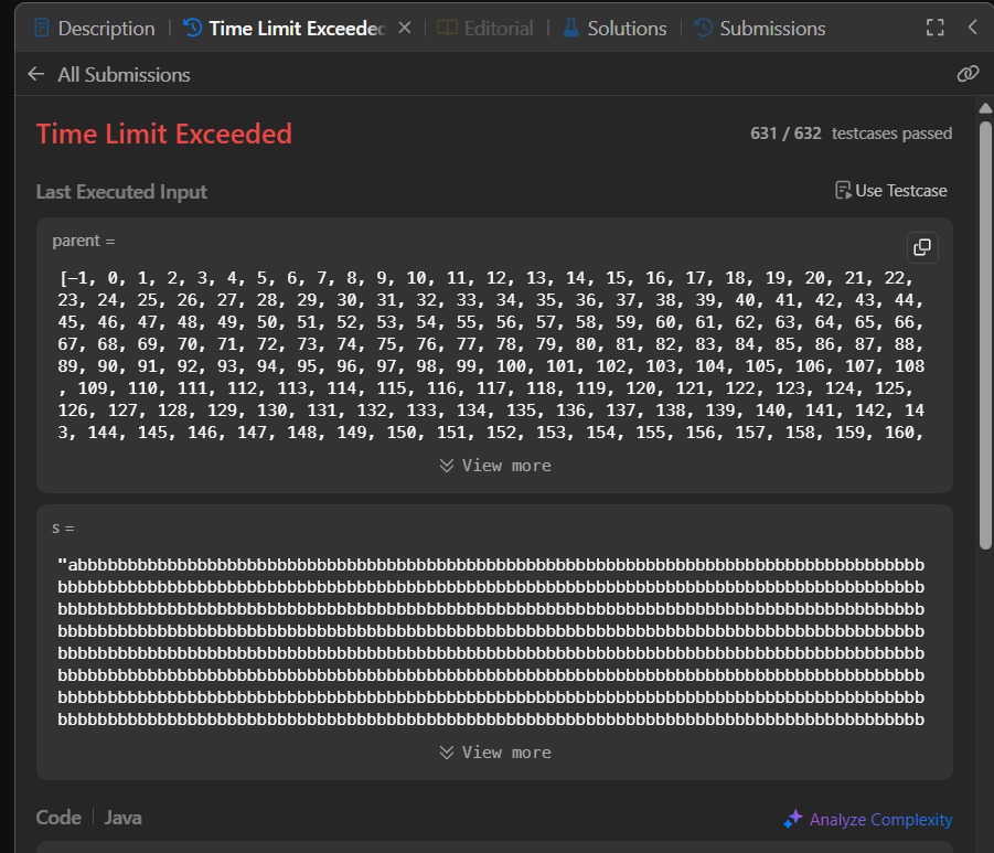 SunCodebits's tweet image. This hurts a lot 😢 
That last one test case ....