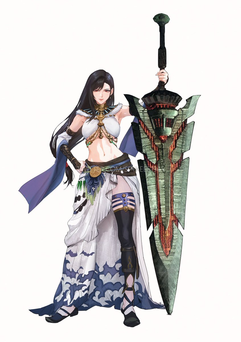 For <a href="/AdamHe619842508/">Adam He</a> 

The Hunter: Tifa Lockhart. 

#MHWilds | #MHWildsキャラメイク | #FF7 |