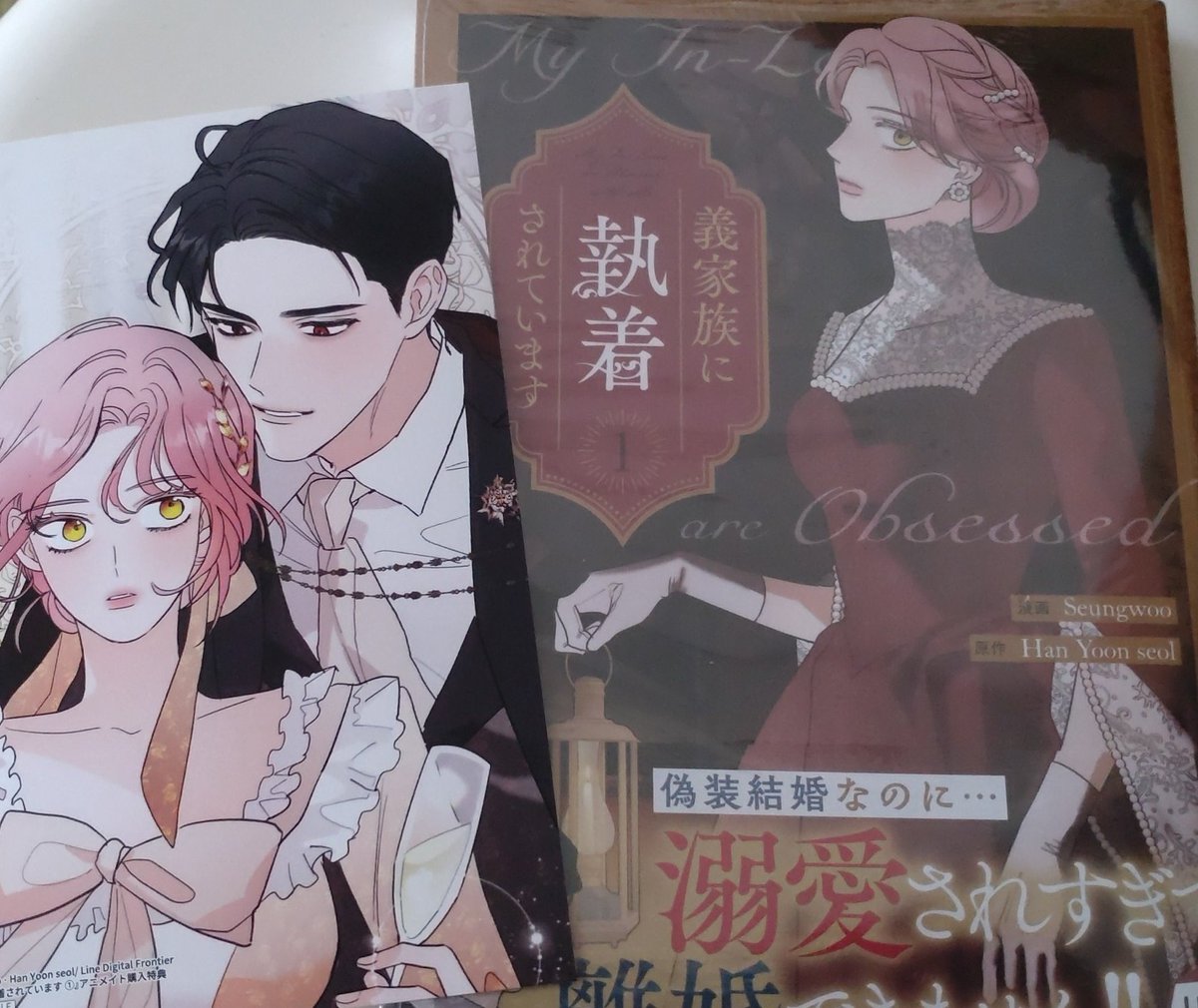 直筆サイン入り　韓国漫画 義家族に執着されています アクリルスタンド 直筆サイン入り! 希少グッズ 韓国漫画 義家族に執着されています