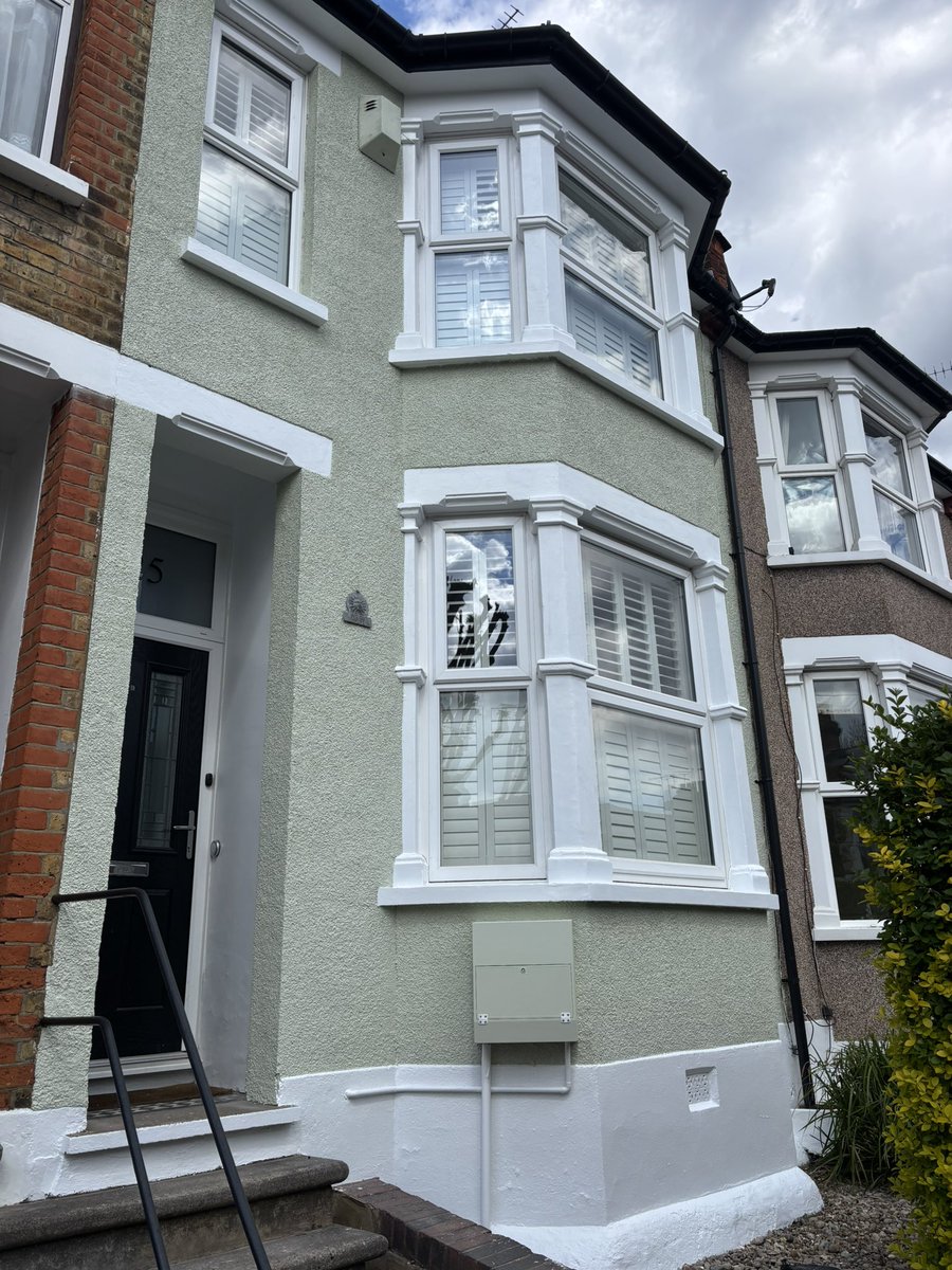 Herts Decorator (@hertsdecorator) on Twitter photo Recently completed project in #finchley North London.
@duluxtrade Weathershield Masonry Paint on Pebbledash. <a href="/BenjaminMooreUK/">Benjamin Moore UK</a> Aura External Satin on Concrete Window Surrounds. Recently completed project in #finchley North London.
@duluxtrade Weathershield Masonry Paint on Pebbledash. <a href="/BenjaminMooreUK/">Benjamin Moore UK</a> Aura External Satin on Concrete Window Surrounds.
