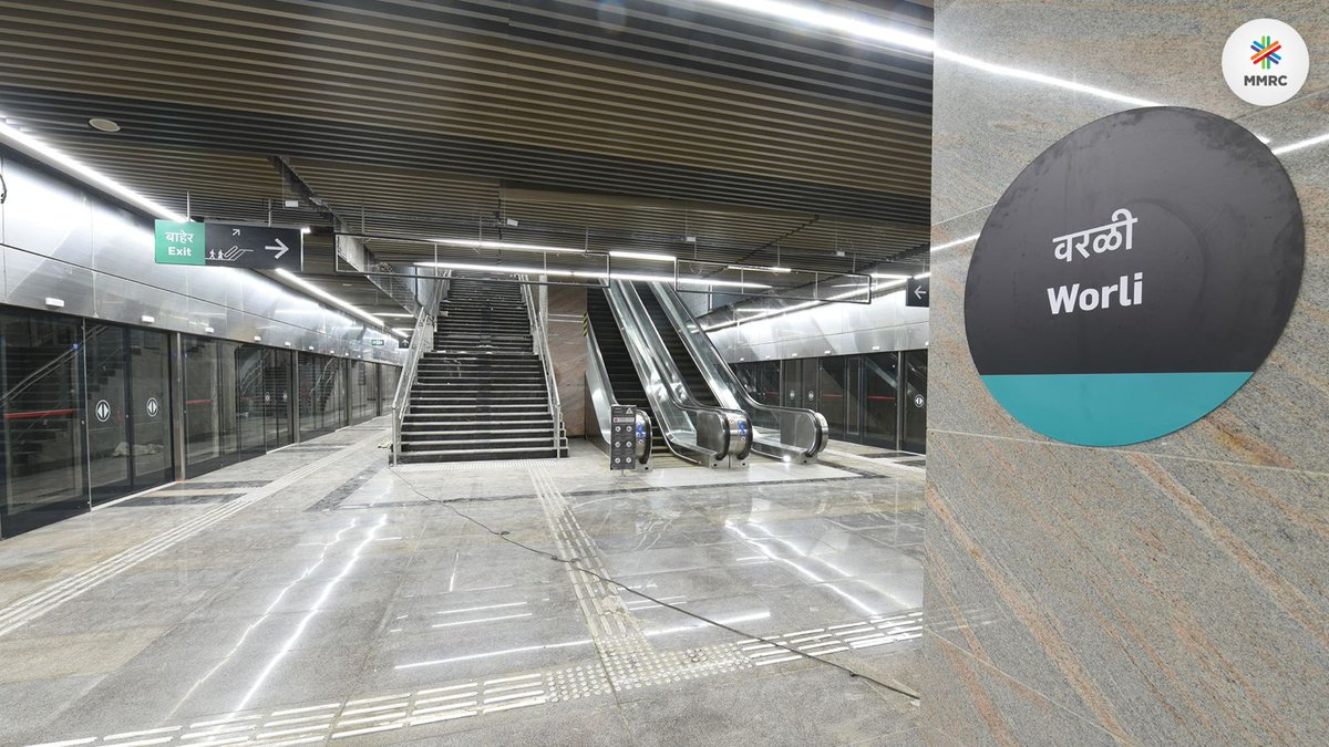 MumbaiMetro3's tweet photo. #Worli is finally making its debut on the rail map with the #Aqualine, bringing seamless metro connectivity to this vital part of Mumbai for the very first time.
Residents and commuters can now enjoy smoother, quicker, and more convenient travel every day.

#AquaLine #LifeDeliveredFaster #MumbaiMetro3 #ConnectingTheUnconnected