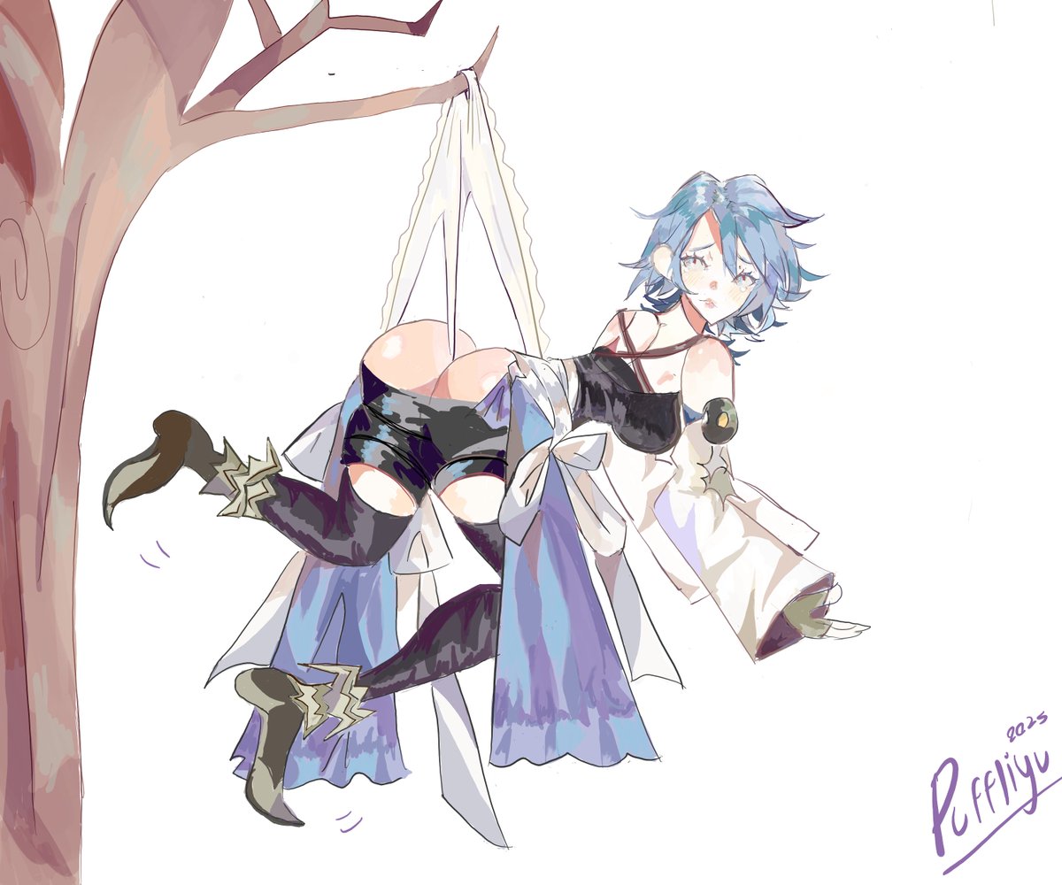 apuffly's tweet photo. Aqua from kingdom hearts hanging wedgie 
(comission for @ThisDorkyGuy ,thank you so much!)
#wedgie #kingdomhearts #wedgieart
https://t.co/Nu8H6bVHKY https://t.co/NSnTABa7kd