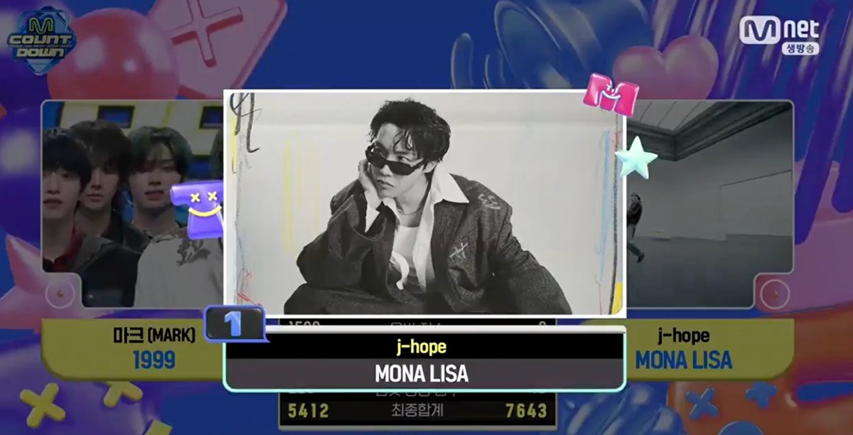 librakosmos's tweet photo. “MONA LISA" by j-hope won for the second time on M Countdown! Thank you to everyone who voted! 💜
CONGRATULATIONS J-HOPE
MONA LISA SECOND WIN 🏆🏆
#MONALISA2ndWin https://t.co/V11sAEaItx