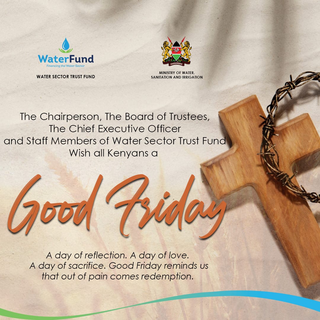 On this Good Friday, we reflect on sacrifice, renewal &amp; hope.
May your heart be filled with peace as we continue to serve with purpose.
Blessings from all of us at WaterFund.
#GoodFriday #EasterWeekend #WaterFund