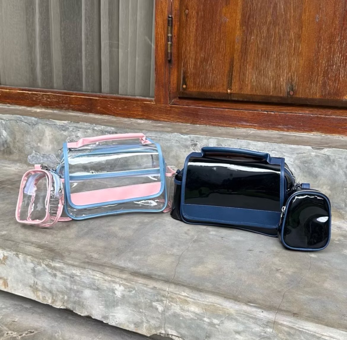 resreshan's tweet image. wts pvc bag by Wondalla 125.000 ajah br dipake sekali 

#zonauang #pvcbag #preloved