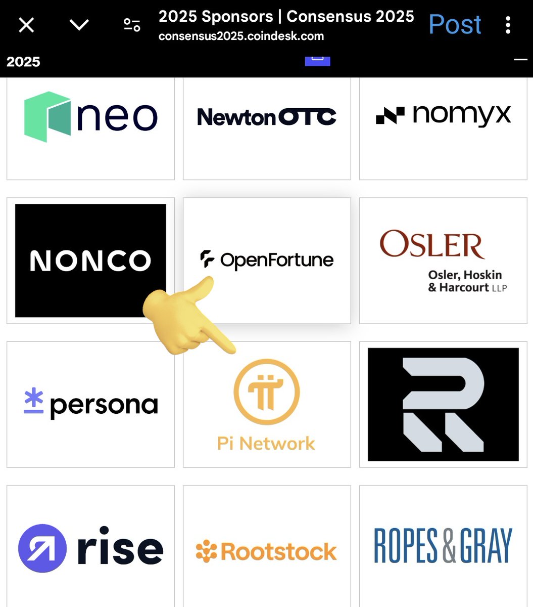 WoodyLightyearx's tweet photo. 🚨 BREAKING: $Pi Network is sponsoring crypto's most influential event—@consensus2025, happening 1 month from now. 

https://t.co/go63dvb4Ay https://t.co/TvdQb7Z4BB