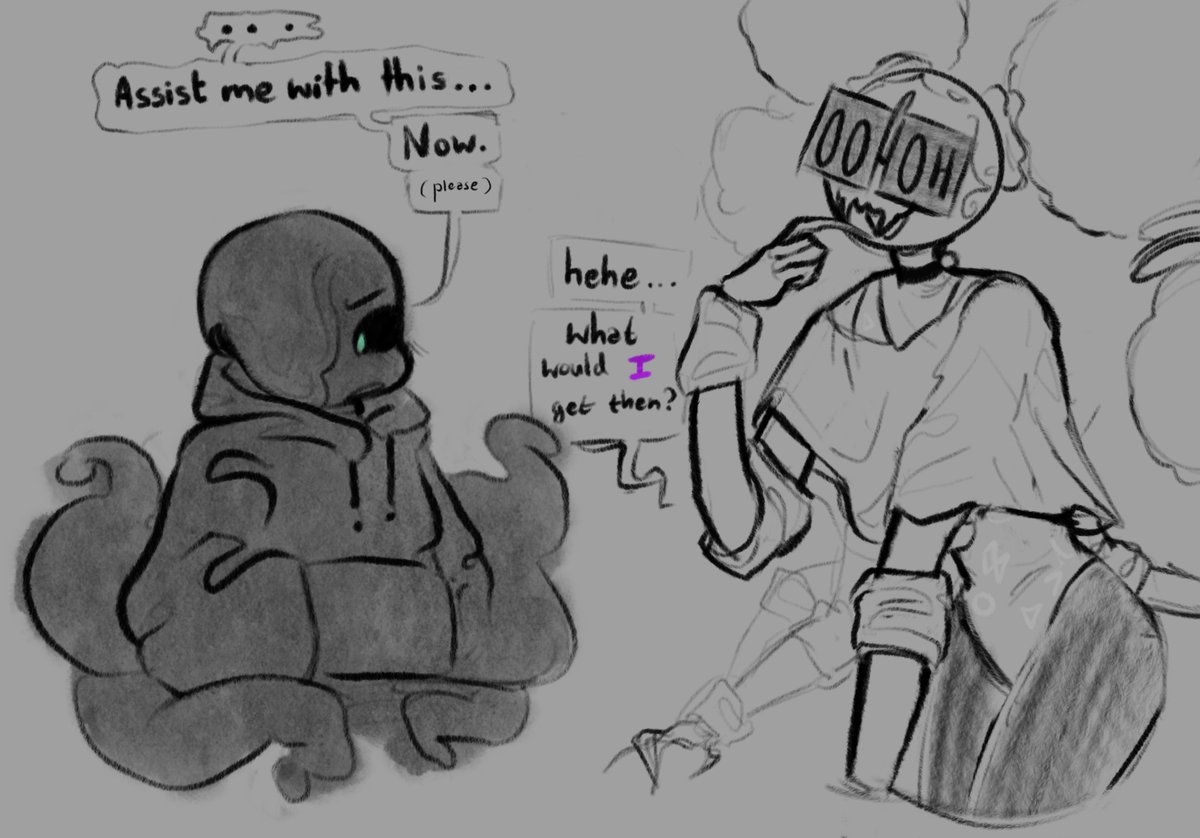 ennui_mn's tweet photo. Fresh always had a feeling but they’re never one to pry (at least not on this topic), so it was amusing to see Nightmare ask for help. Obtaining these hormones would be easy enough for them. For a price ;3

🧵(2/4) https://t.co/8573NONpr7