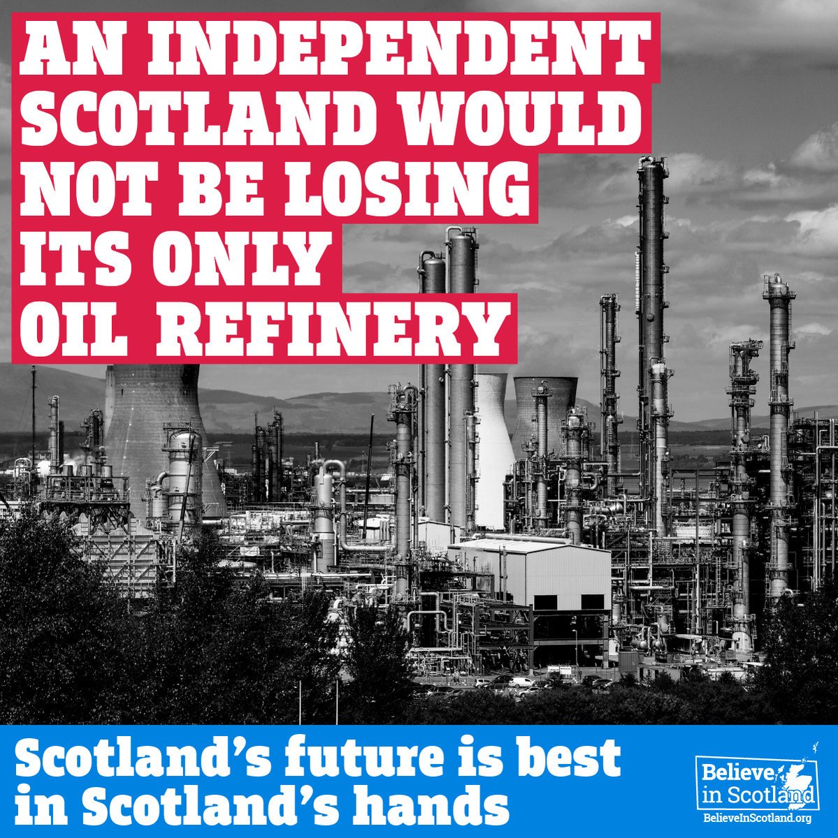 believeinscot's tweet photo. 📣 An independent Scotland would not be losing its only oil refinery: https://t.co/onK638SP5c

 🏴󠁧󠁢󠁳󠁣󠁴󠁿 Scotland's future is best in Scotland's hands. https://t.co/boLVWHFDwH