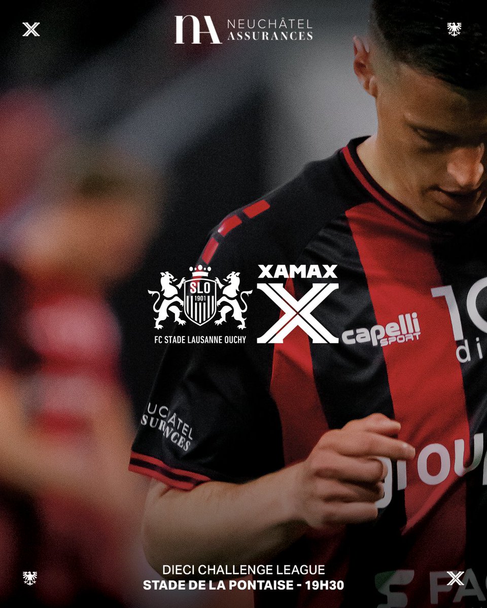 XamaxFCS's tweet photo. ๐๐ข๐จ๐ฅ ๐๐ ๐ ๐๐ง๐๐ โฝโค๏ธ๐ค
๐ Stade Lausanne-Ouchy
๐๏ธ Stade de la Pontaise
โ 19h30
๐ 31รจme journรฉe
#๏ธโฃ #SLOXAM https://t.co/8kCybhrsgF