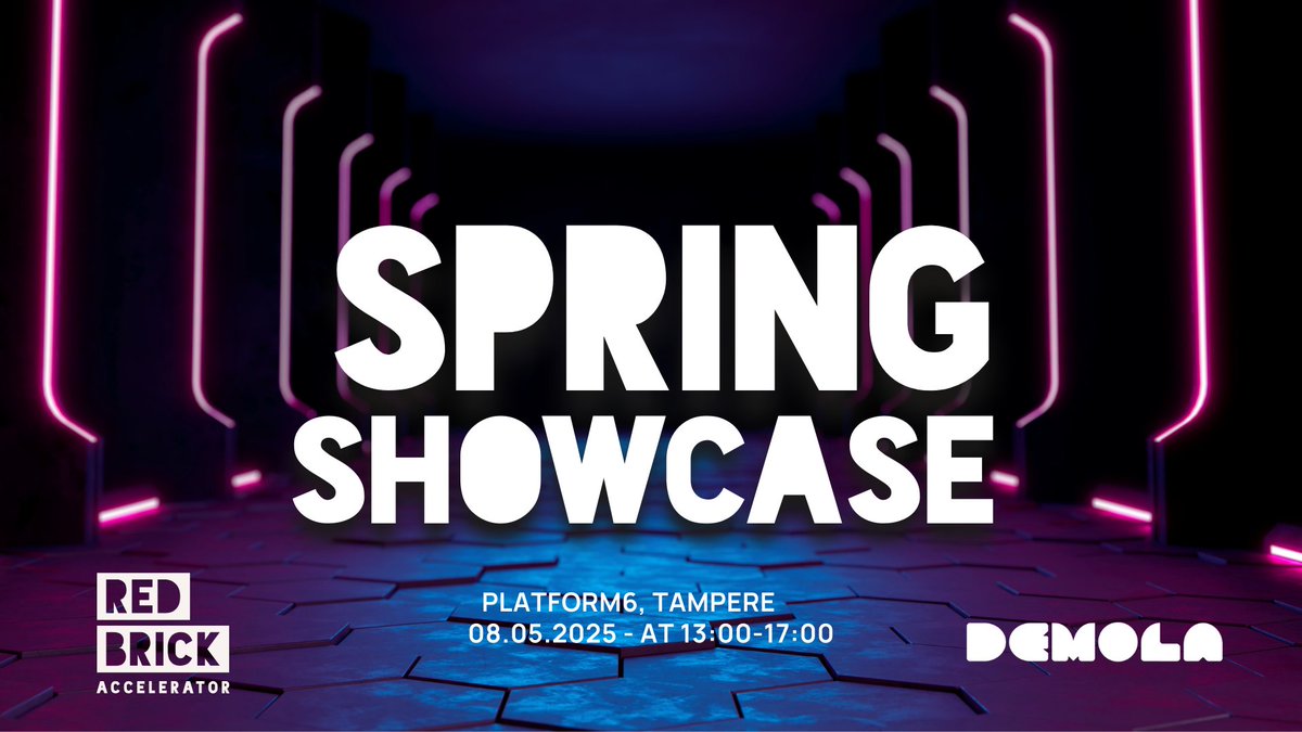 We are excited to invite you to Red Brick Demo Day - Spring Batch '25 on Thursday, 8.5.2025, from 13:00 in Platform6 (onsite). 
🗓️ Read more here:
loom.ly/NnDRjpU