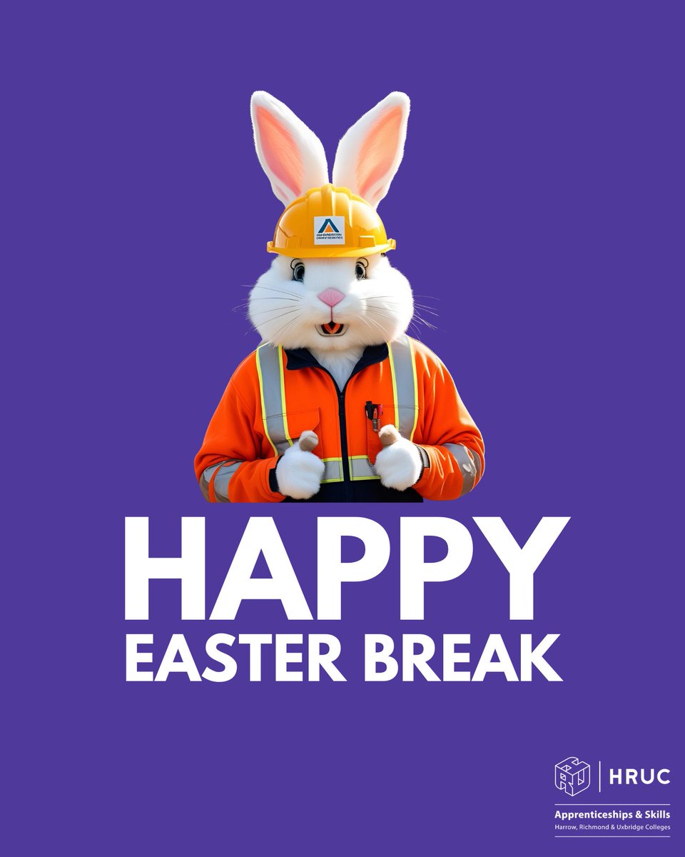 Happy Easter from HRUC Apprenticeships &amp; Skills! This well deserved break could be the perfect time to rest, reflect, and maybe even hop into a new career path. 

To view our current vacancies visit: hruc.ac.uk/apprenticeship…