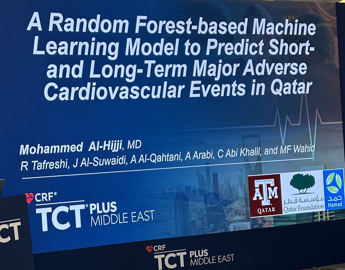 Abdallah El Sabbagh (@aelsab) on Twitter photo AI for CV risk prediction - important for region specific patient populations and tailoring therapies, outperforming conventional risk scores- impressive work by <a href="/MayoClinicCV/">Mayo Clinic CV</a> alumnus <a href="/AlhijjiM/">Mohammed Al-Hijji</a> et al- much needed. #TCTMiddleEast2025 <a href="/TCT_ME_/">TCTME+</a> <a href="/mirvatalasnag/">MIЯVΛƬ #IC</a> <a href="/AlkashkariWail/">Wail AlkashkariFSCAI,FPICSوائل القشقرى🇸🇦🇨🇦🇺🇲</a> AI for CV risk prediction - important for region specific patient populations and tailoring therapies, outperforming conventional risk scores- impressive work by <a href="/MayoClinicCV/">Mayo Clinic CV</a> alumnus <a href="/AlhijjiM/">Mohammed Al-Hijji</a> et al- much needed. #TCTMiddleEast2025 <a href="/TCT_ME_/">TCTME+</a> <a href="/mirvatalasnag/">MIЯVΛƬ #IC</a> <a href="/AlkashkariWail/">Wail AlkashkariFSCAI,FPICSوائل القشقرى🇸🇦🇨🇦🇺🇲</a>