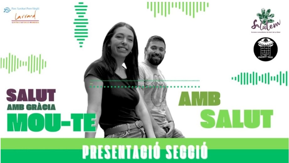 PS Pere Virgili (@perevirgilicat) on Twitter photo 📣 Ja disponible el 7è episodi del pòdcast "Salut amb Gràcia"! 🎙️ Descobreix nous temes de salut i consells útils de la mà dels fisioterapeutes del #CAPLarrard, Paula Espí i <a href="/FisioSoto/">Luis Soto-Bagaria</a>.
Escolta'l ara! 👉ja.cat/UR5cJ 📣 Ja disponible el 7è episodi del pòdcast "Salut amb Gràcia"! 🎙️ Descobreix nous temes de salut i consells útils de la mà dels fisioterapeutes del #CAPLarrard, Paula Espí i <a href="/FisioSoto/">Luis Soto-Bagaria</a>.
Escolta'l ara! 👉ja.cat/UR5cJ