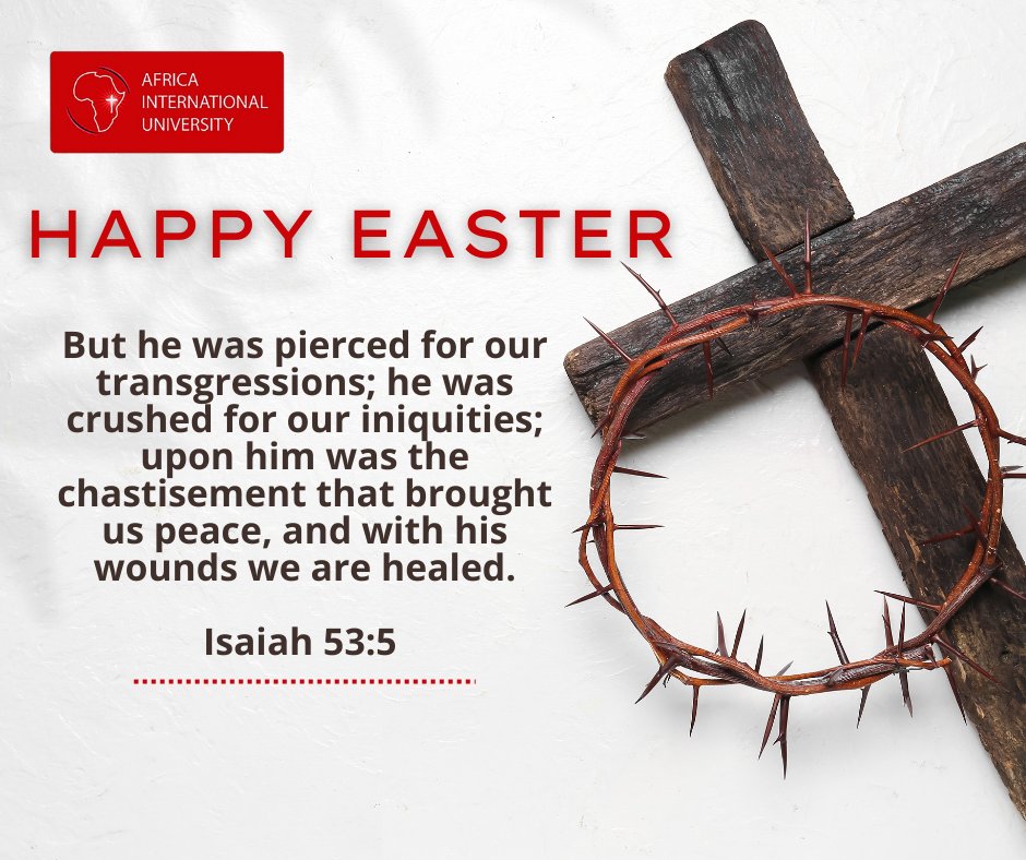 Pierced for our transgressions, crushed for our iniquities — by His wounds, we are healed.
This Easter, we remember the sacrifice that brought us peace.

#HappyEaster